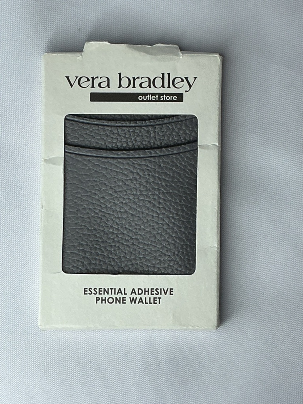 Vera Bradley Adhesive Phone Wallet Gray Card Holder NWT